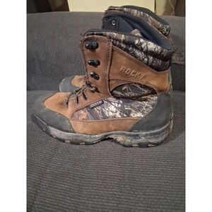 Rocky 4755 8 Inch Hunting 600G Waterproof Mens Boots Ankle Brown Size 12W